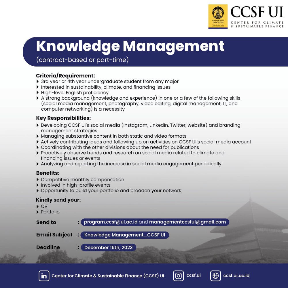 Knowledge Management Hiring